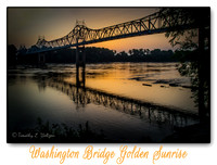 Washington Bridge Golden Sunrise