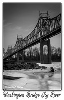 Washington Bridge Icy River