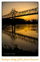 Washington Bridge Golden Sunrise Quartered